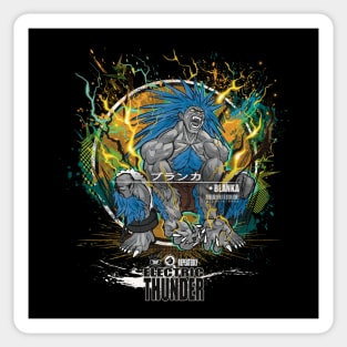 BLANKA: ELECTRIC THUNDER - BLUE Sticker